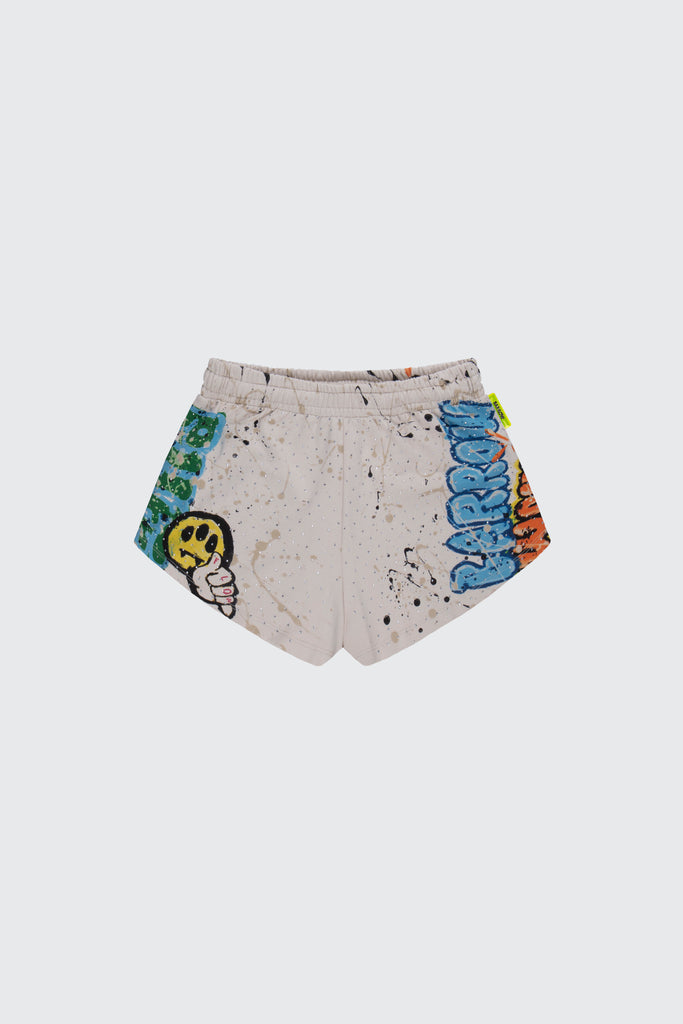 Barrow Shorts con stampa graffito effetto vissuto