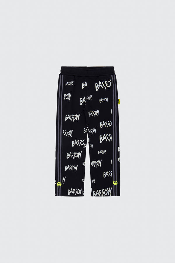 Barrow Kids Pantalone Logo Script In Felpa