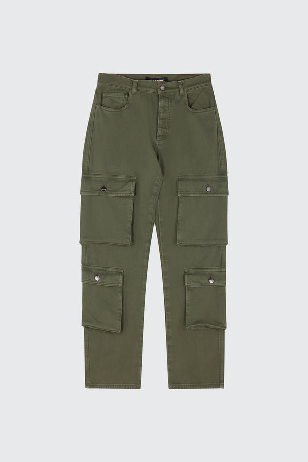 BULL PANT UNISEX - MILITARY GREEN - F4BWUAPA018-082