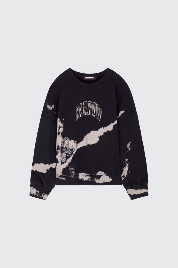 Barrow 'paint effect' crewneck sweatshirt