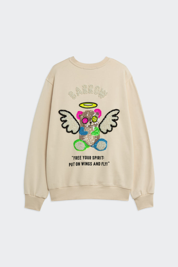 Barrow sweatshirt  'Angel' with embroidery jewel