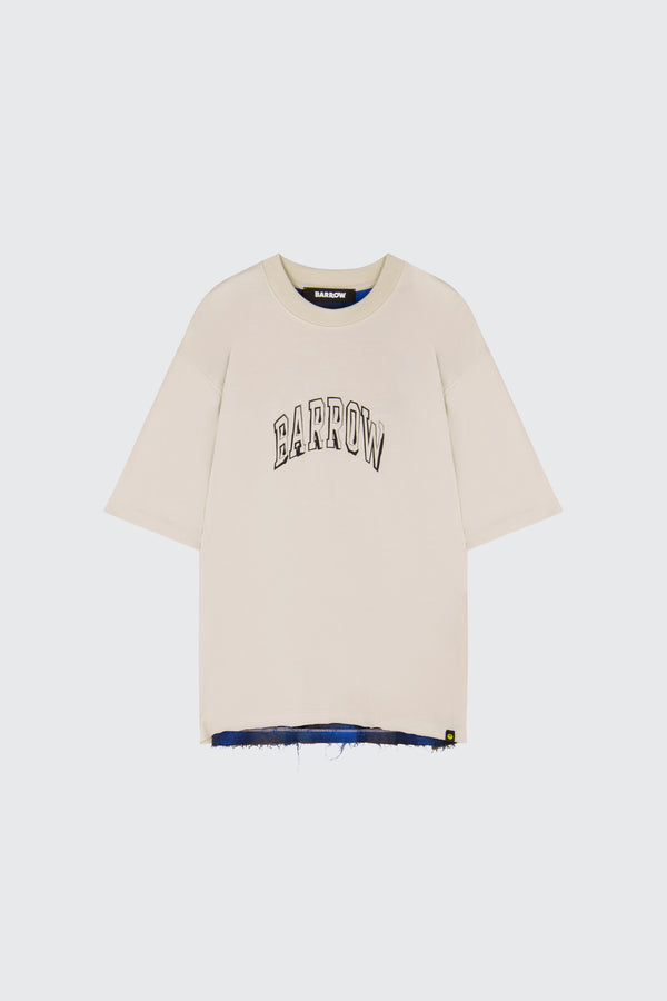 Barrow Double-sided check T-shirt