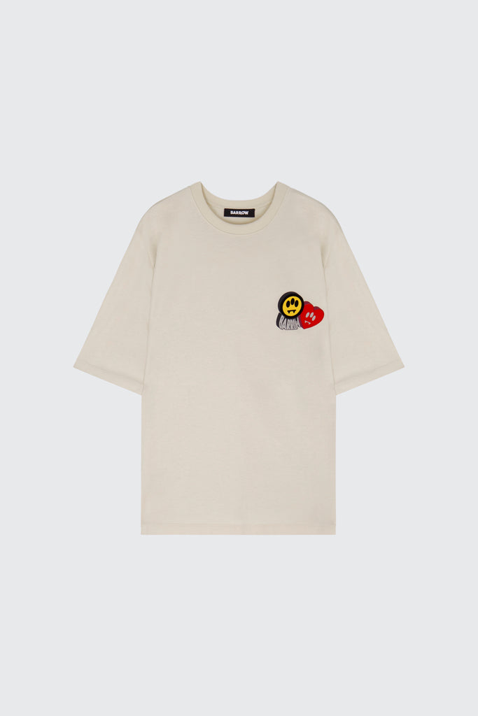 Barrow T-shirt With Flock Print