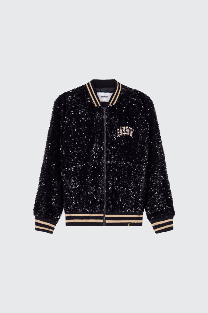 Barrow Giacca Varsity in paillettes