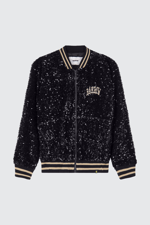 Barrow Giacca Varsity in paillettes