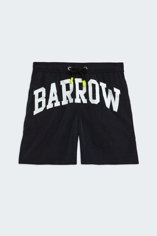 Barrow Kids lettering print swim-short