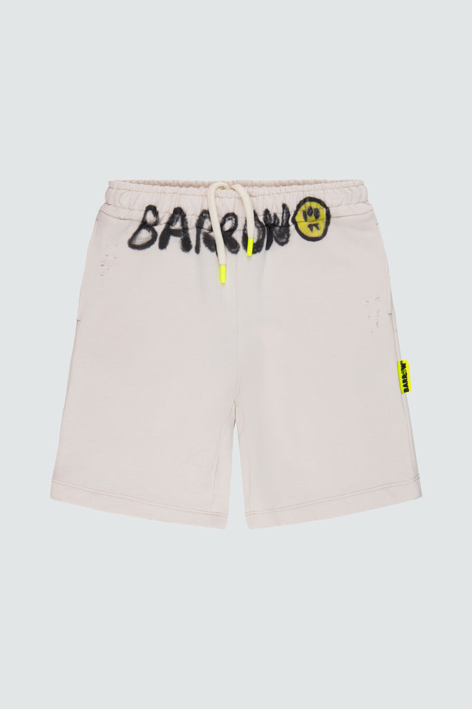 Sweatshirt shorts with Barrow lettering