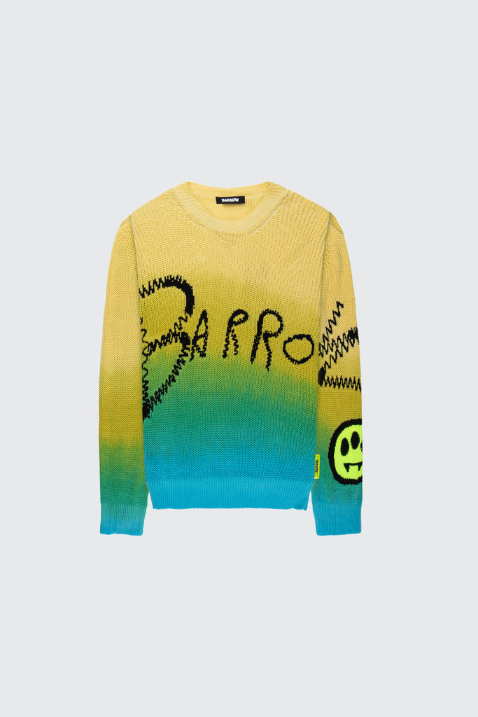 Barrow Tie-Dye Logo Crewneck Pullover