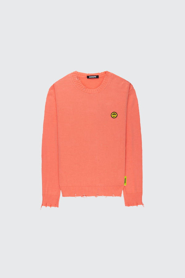 Barrow Crewneck Sweater Destroyed