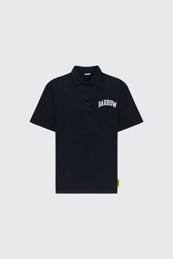 'Destroyed' effect polo shirt